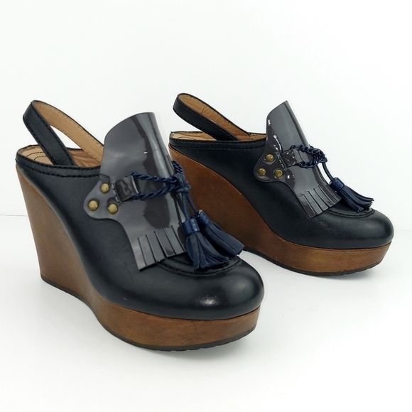 See By Chloe Slingback Wooden Wedge Heels EU38 - Picture 14 of 14